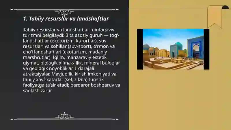 Tabiiy resurslar va landshaftlar 3