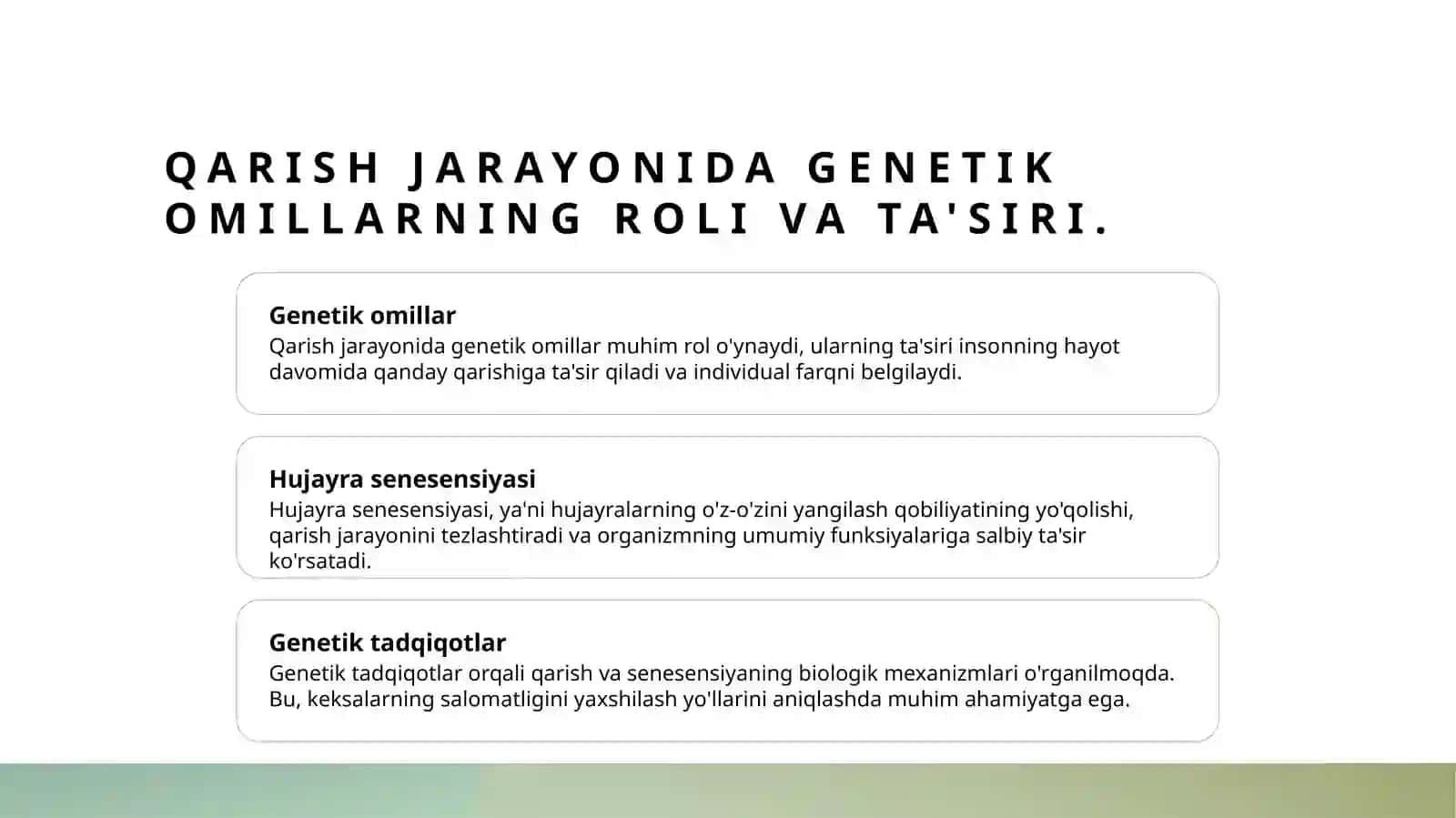 keksalik va qarish 3