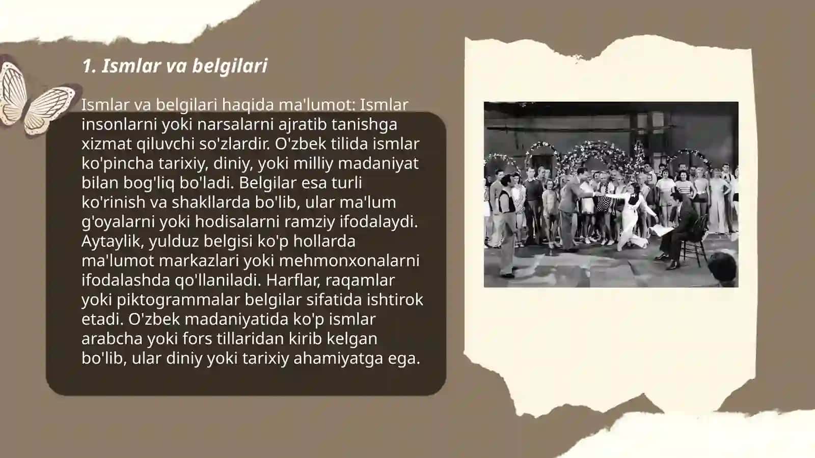 Ismlar va belgilari 3