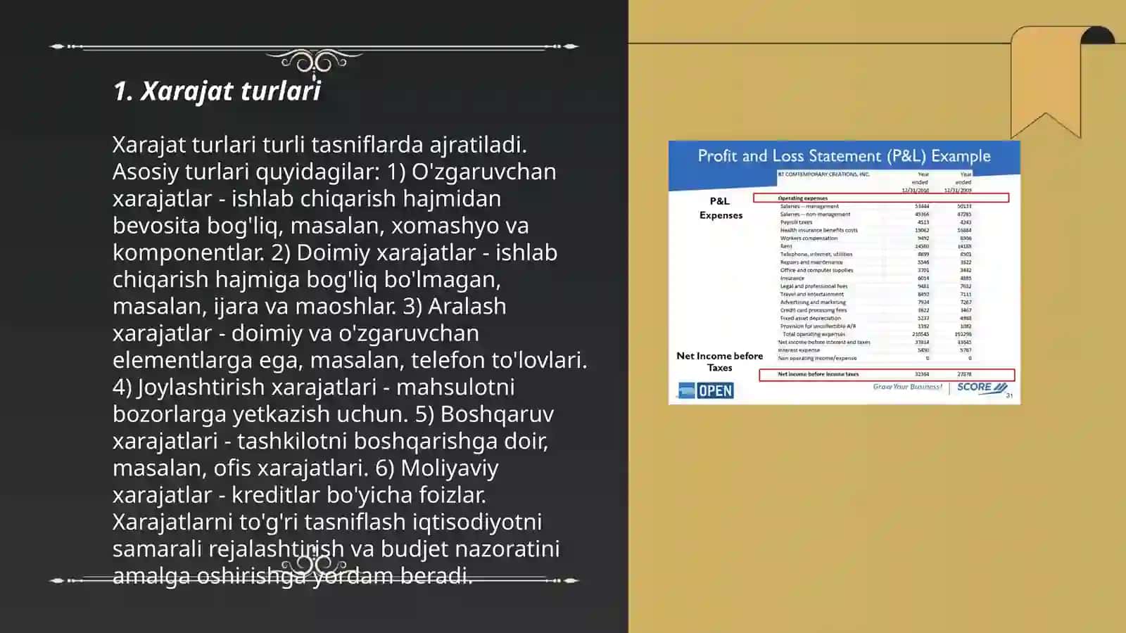 Iqtisodiy xarajatlar va foyda 3