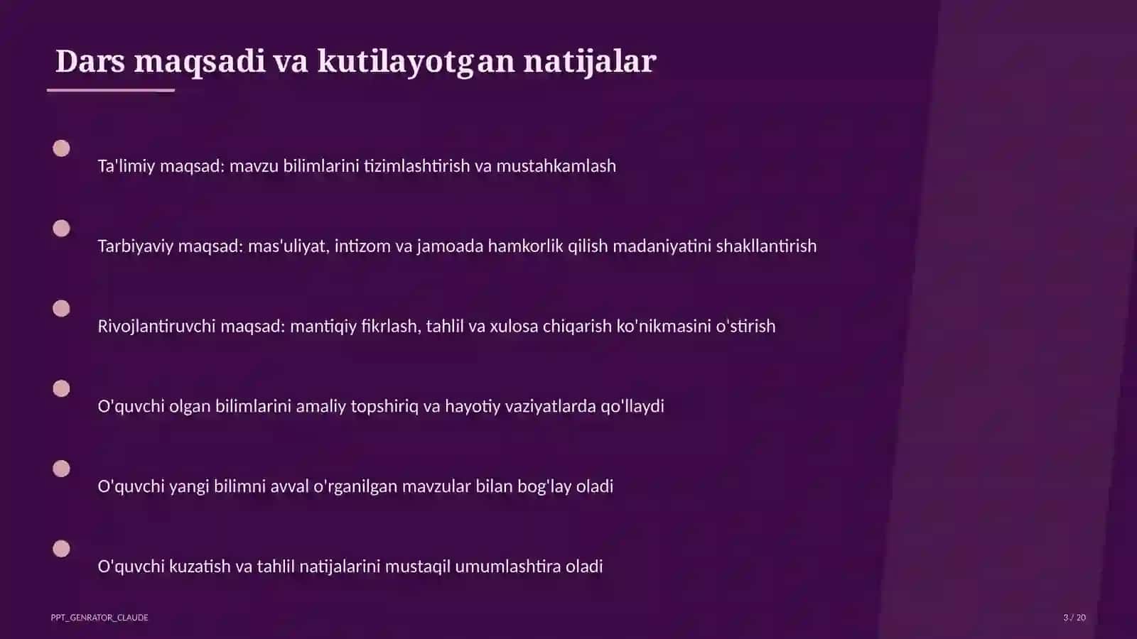 Boshlang'ich sinfda kitobxonlik odati: kunlik o'qish va maktab kutubxonasi 3