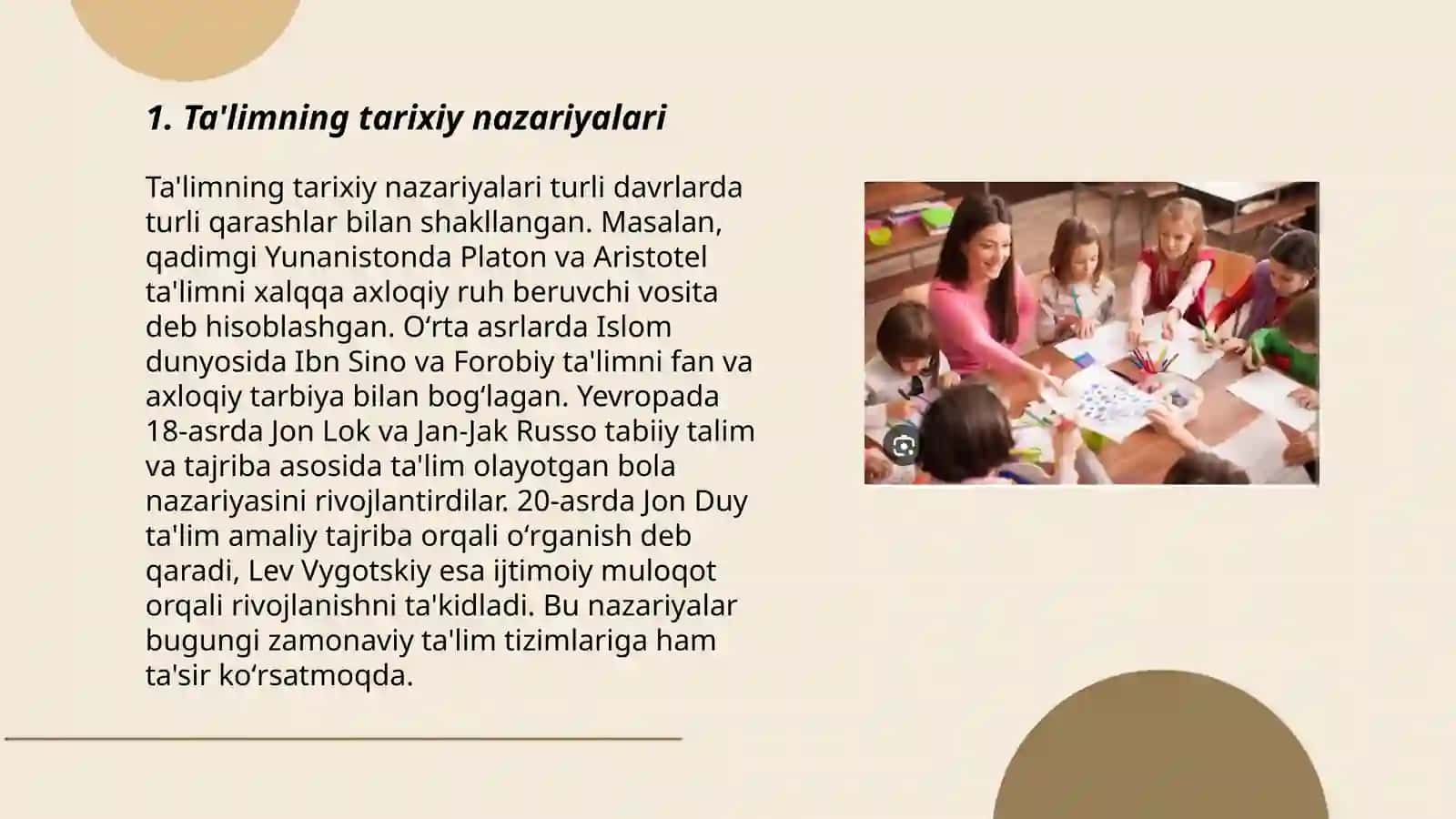 Didaktik nazariyalar va taʼlim pradigmalari 3