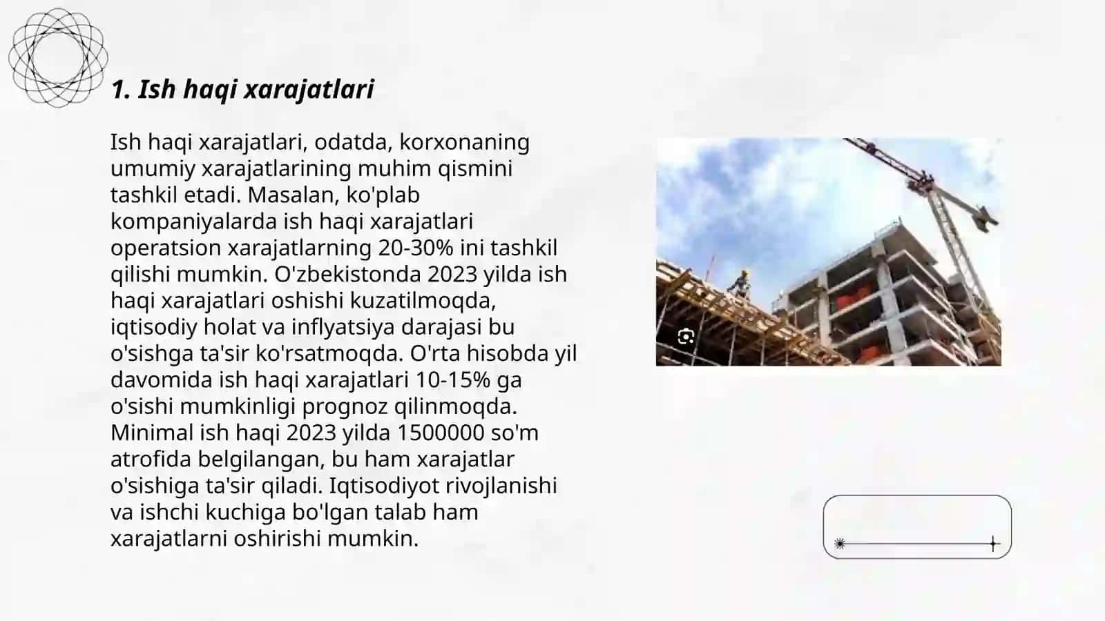 Pudratchining boshqa xarajatlarida hisobga olinadigan xarajat moddalari 3
