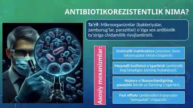 Antibiotikorezistent mikroorganizmlar shtamlarining tarqalishi 3