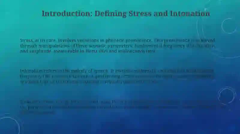 Stress and Intonation Patterns 3