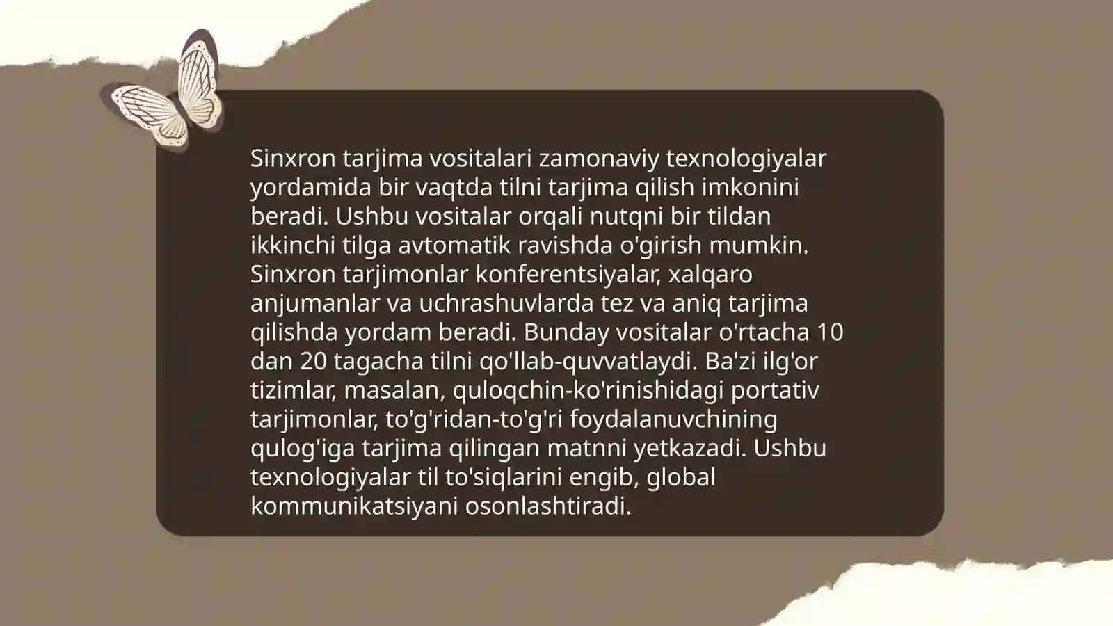 Sinxron tarjima asoslari 3