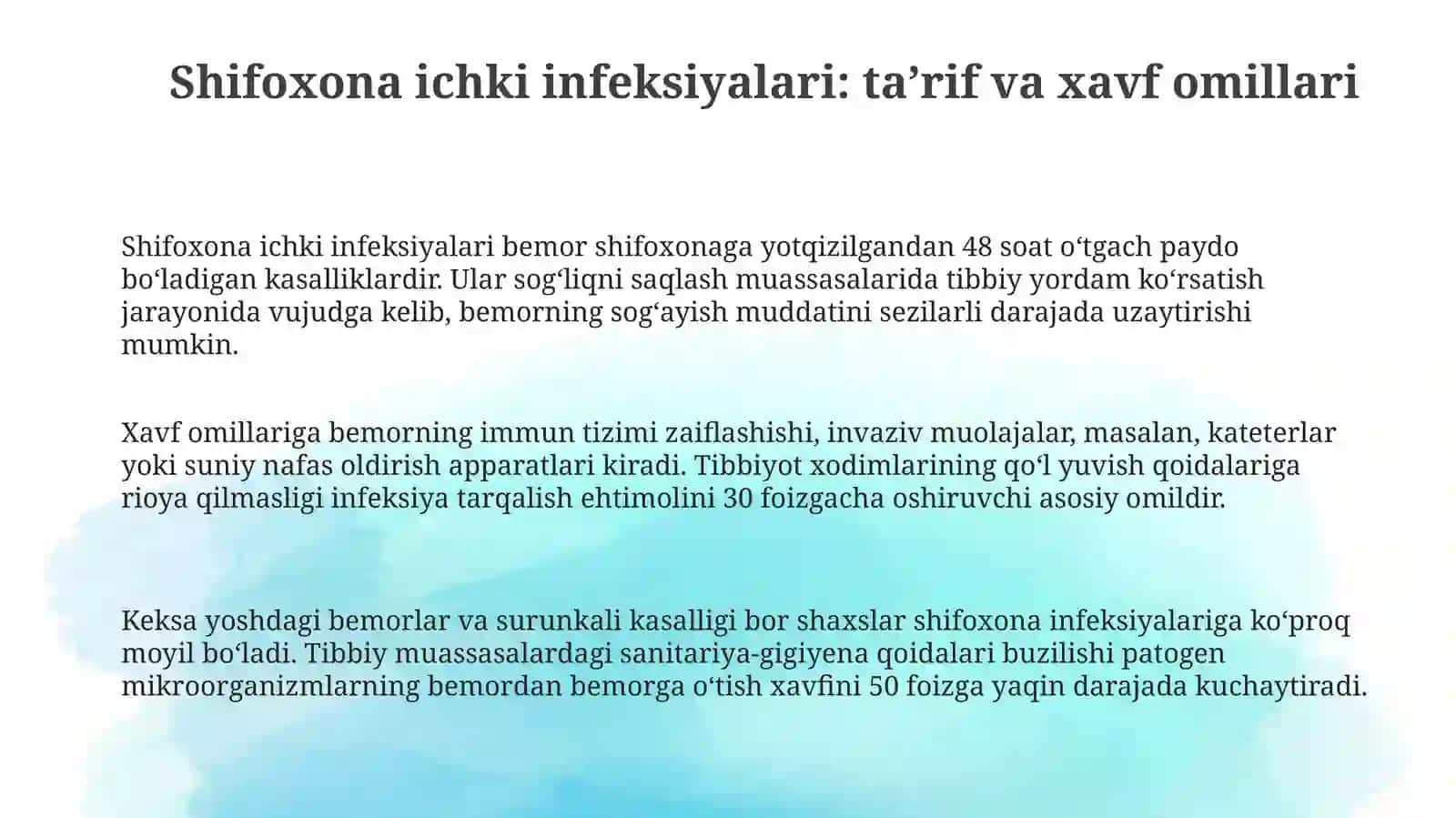Shifoxona ichki infeksiyalari 3