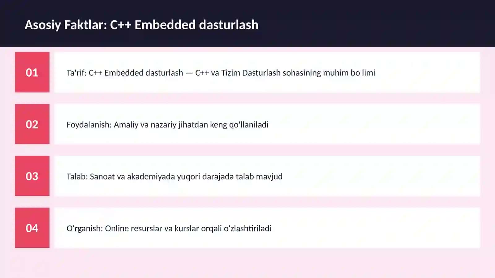 C++ VA TIZIM DASTURLASH 3