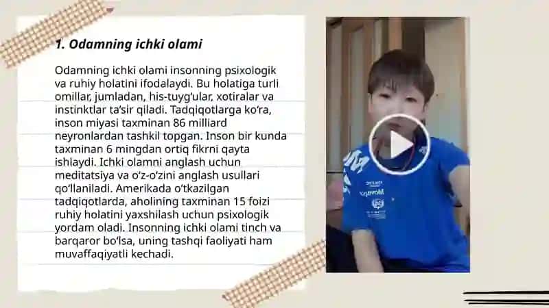 Odamning ichki olami 3