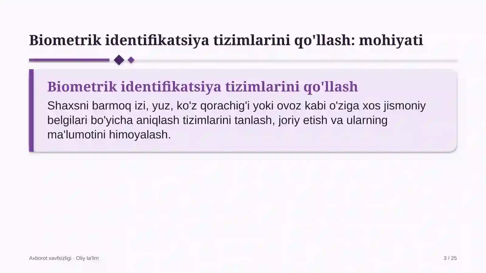 soliq maslahatchilari tashkilotlarida biometrik identifikatsiya tizimlarini qo'llash 1045 3
