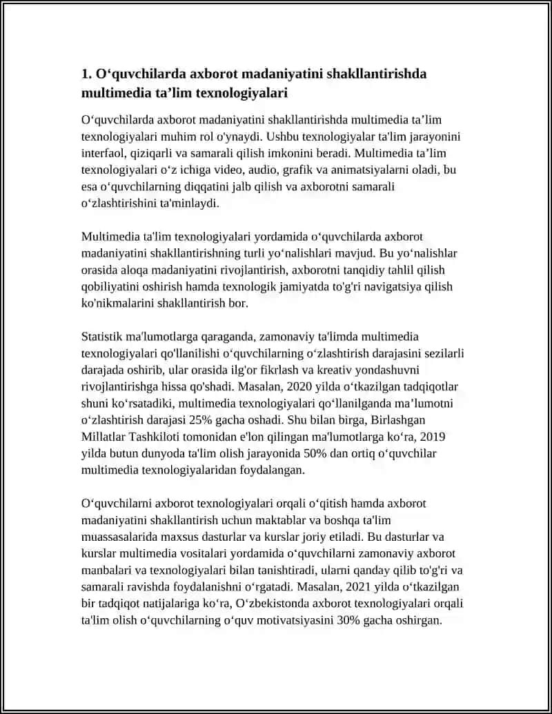 OʻQUVCHILARDA AXBOROT MADANIYATINI SHAKLLANTIRISH TEXNALOGIYALARI 3