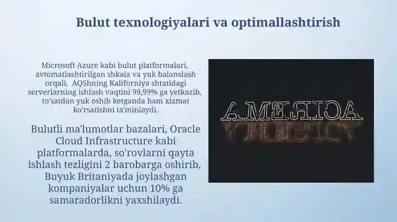 Optimallashtirish va Avtomatlashtirish 3