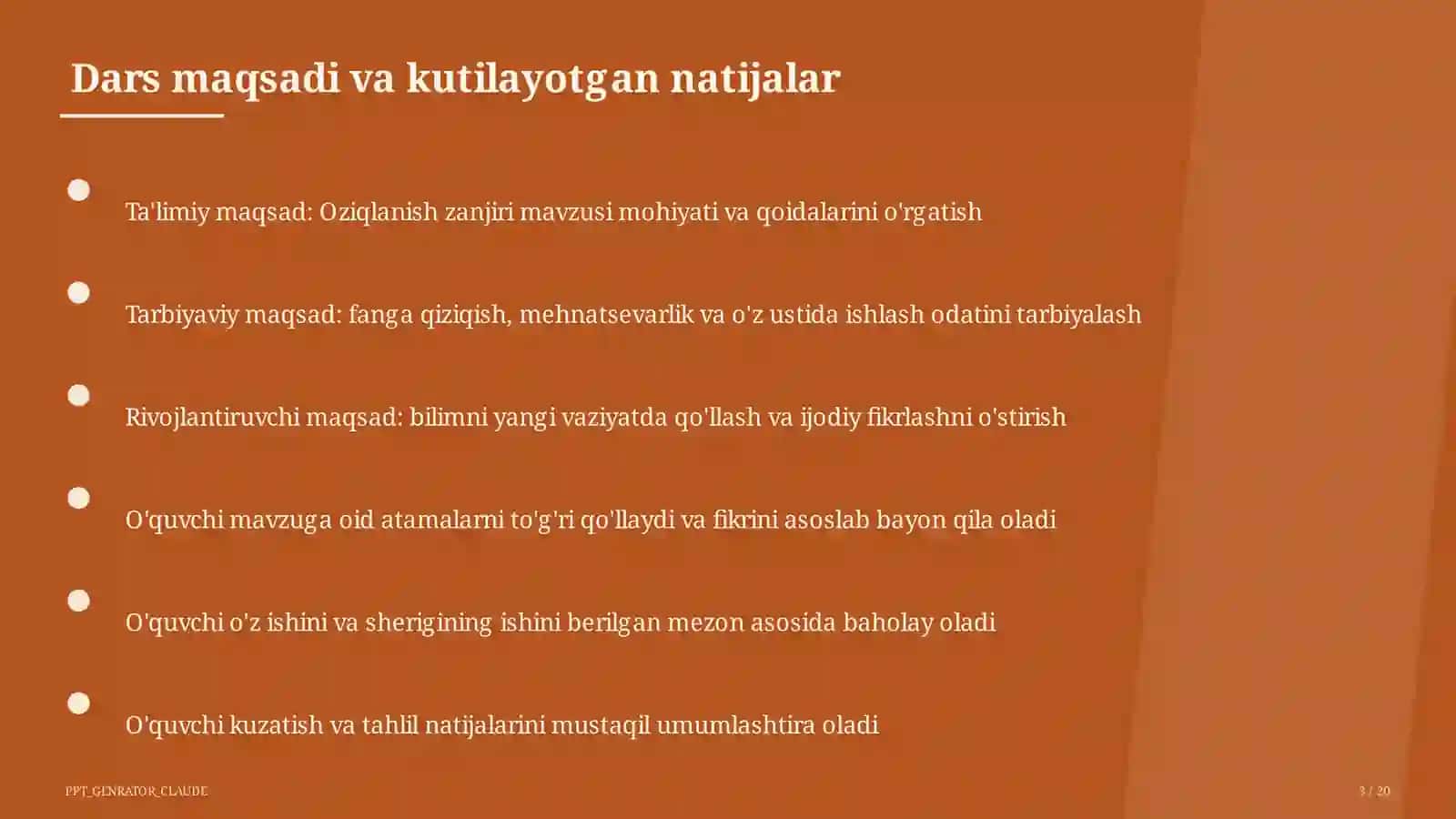 Oziqlanish zanjiri (3-sinf) 3