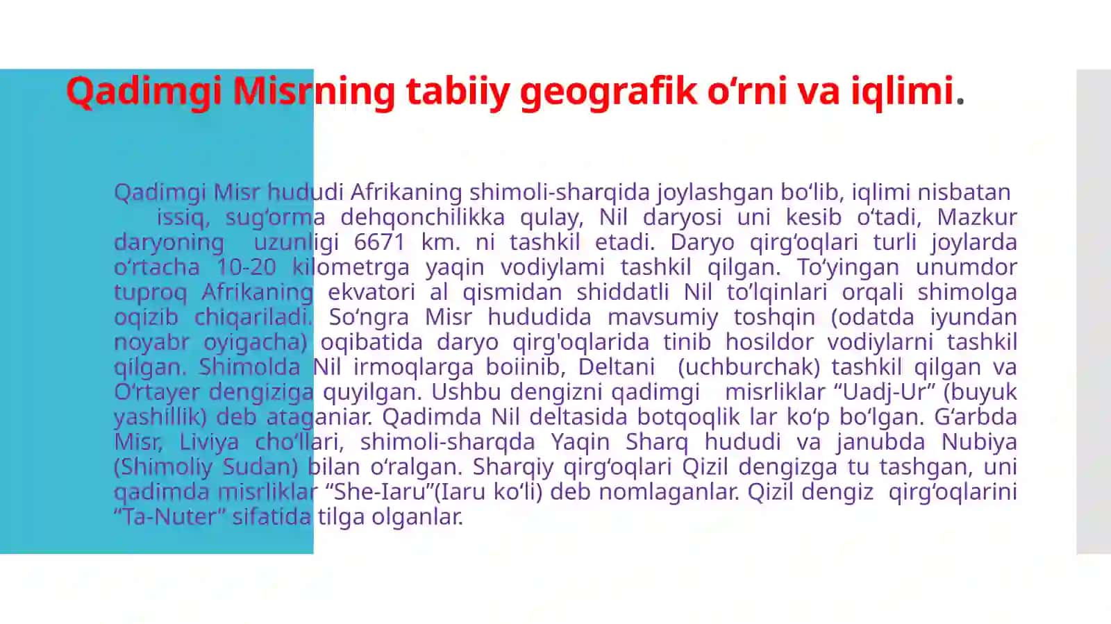 Ilk va Qadimgi Misr podsholigi 3