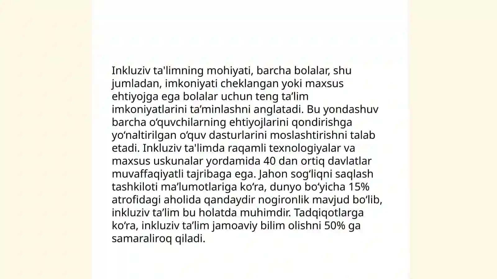 Inkluziv ta’limning shakllari 3