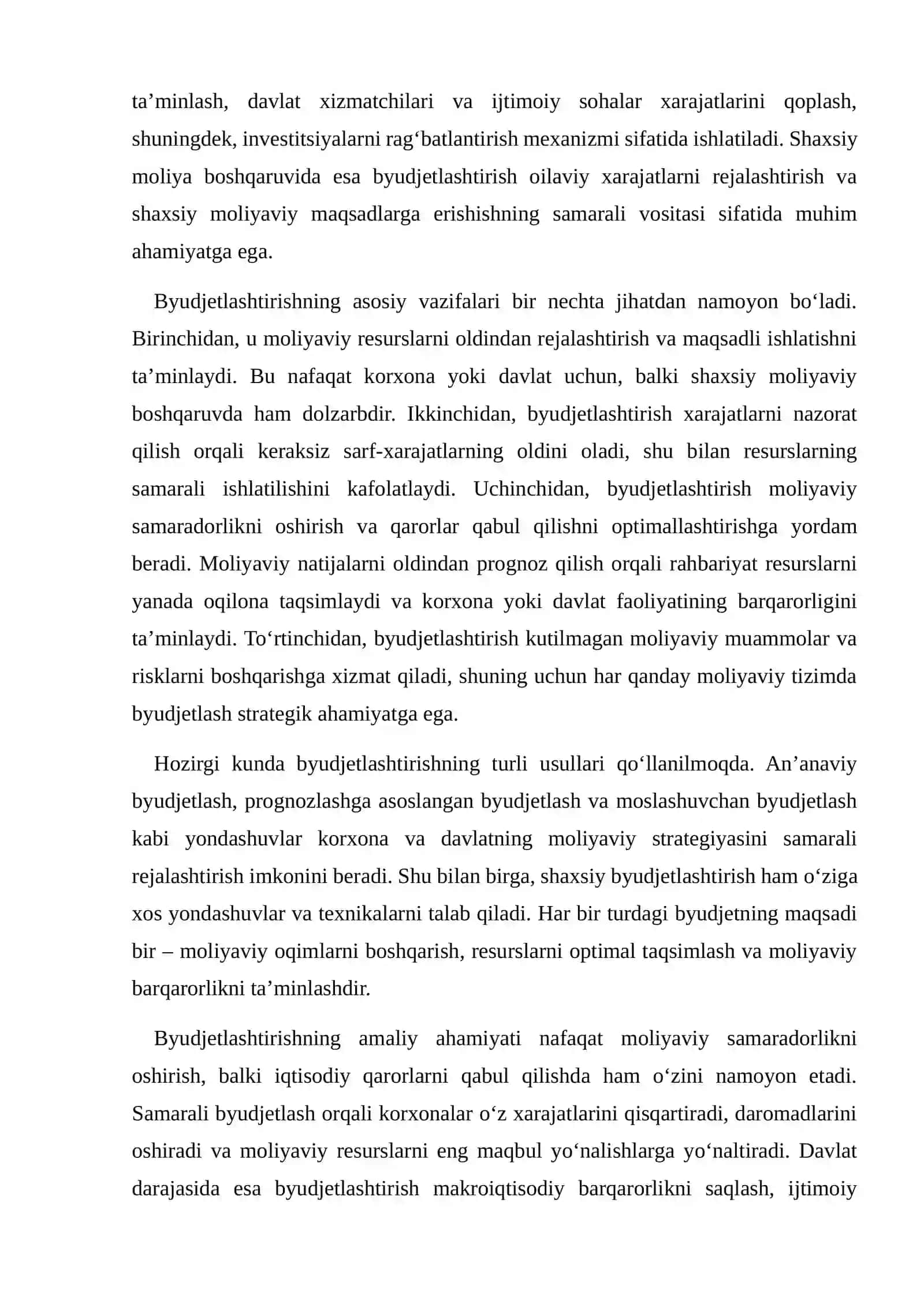 BYUDJETLASHTIRISH TUSHUNCHASI VA VAZIFALARI 3