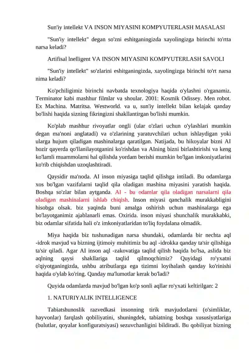Sun'iy intellekt (AI) 3