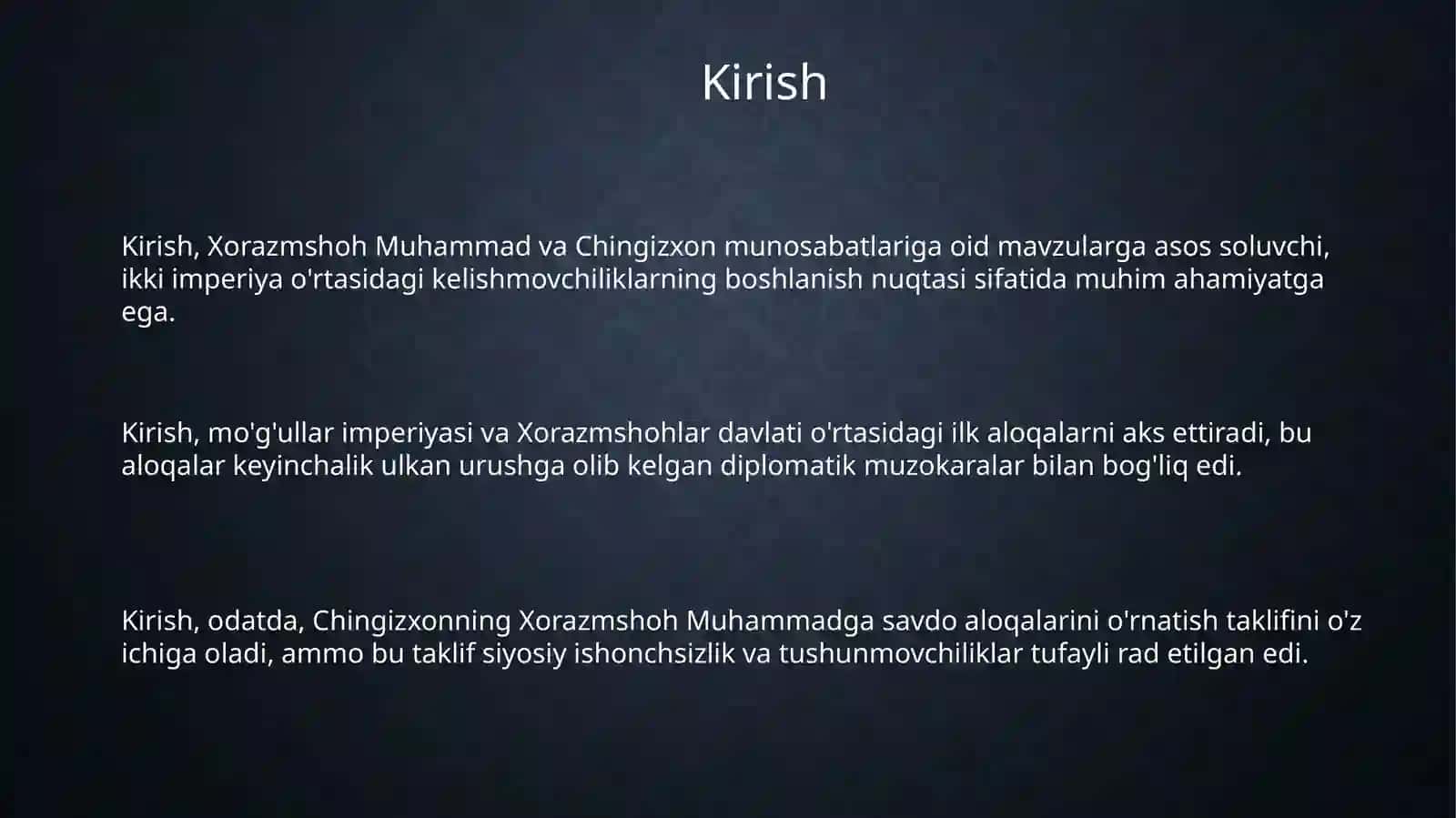 MuhammadXorazmshohvaChingizxonmunosabatlari 3