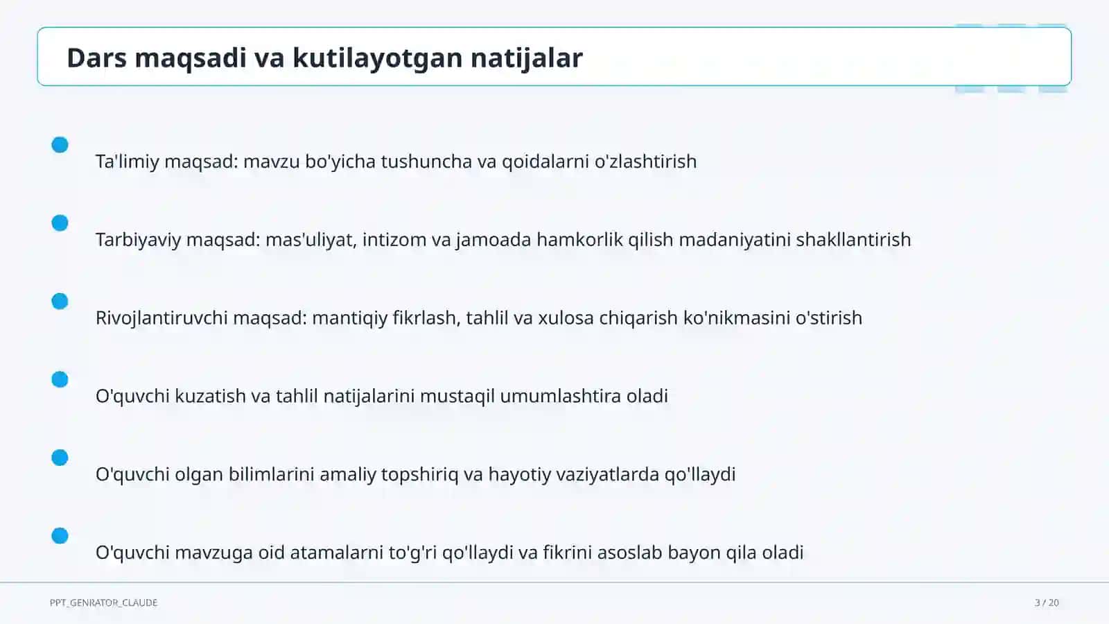 Qurilish chizmalari: bino plani (9-sinf) 3