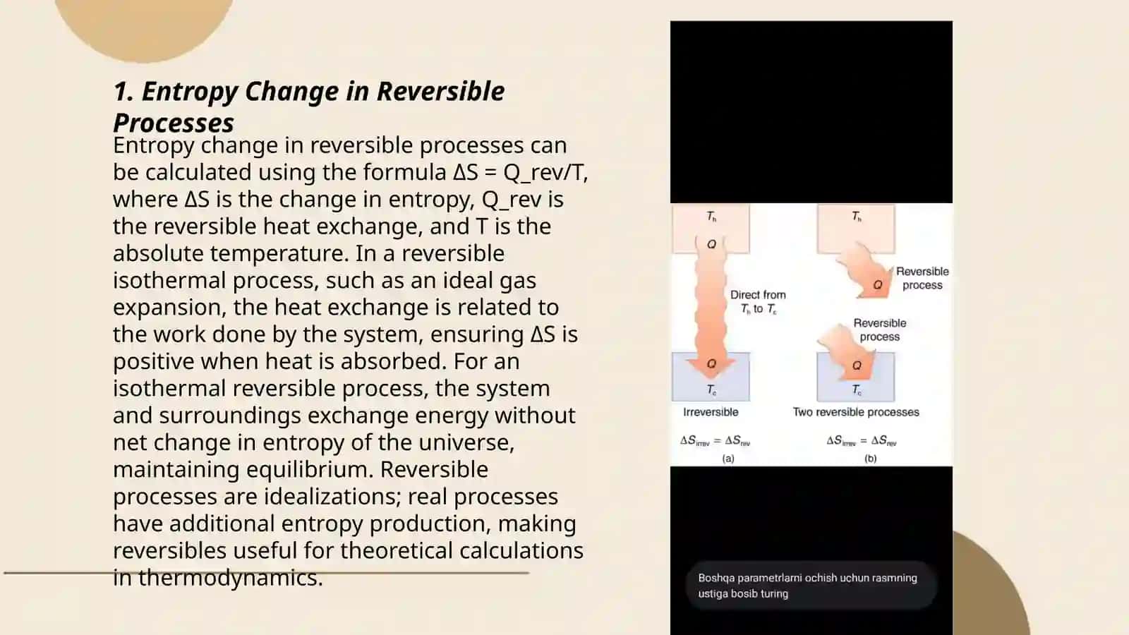 Entropy Change in Various Processes 3