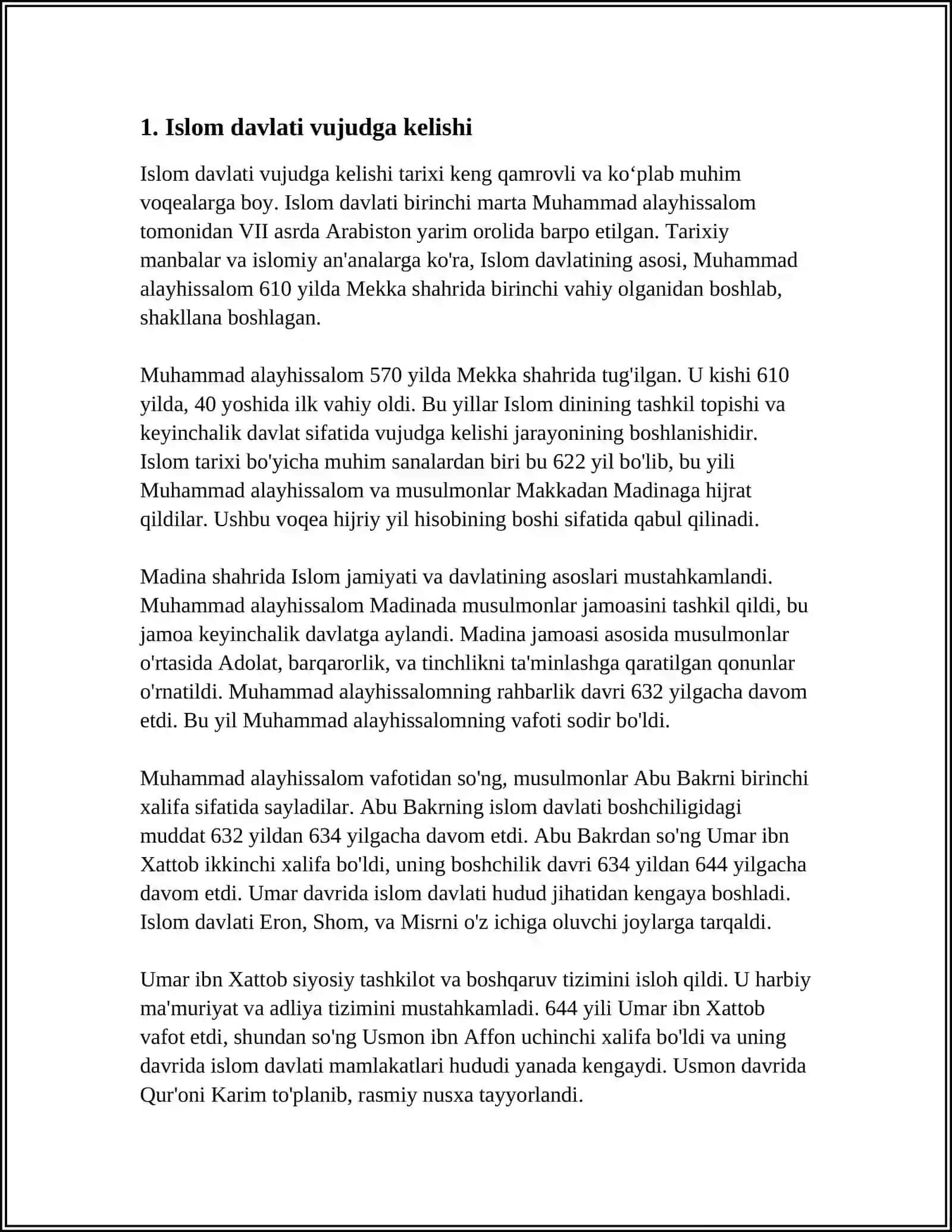 ISLOMNING VUJUDGA KELISHI VA TARQALISHI 3