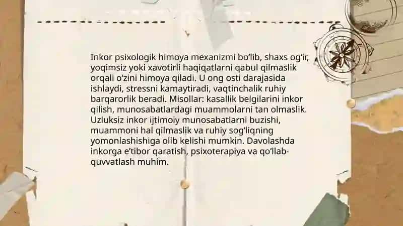 Shaxsning himoya mexanizmlari 3