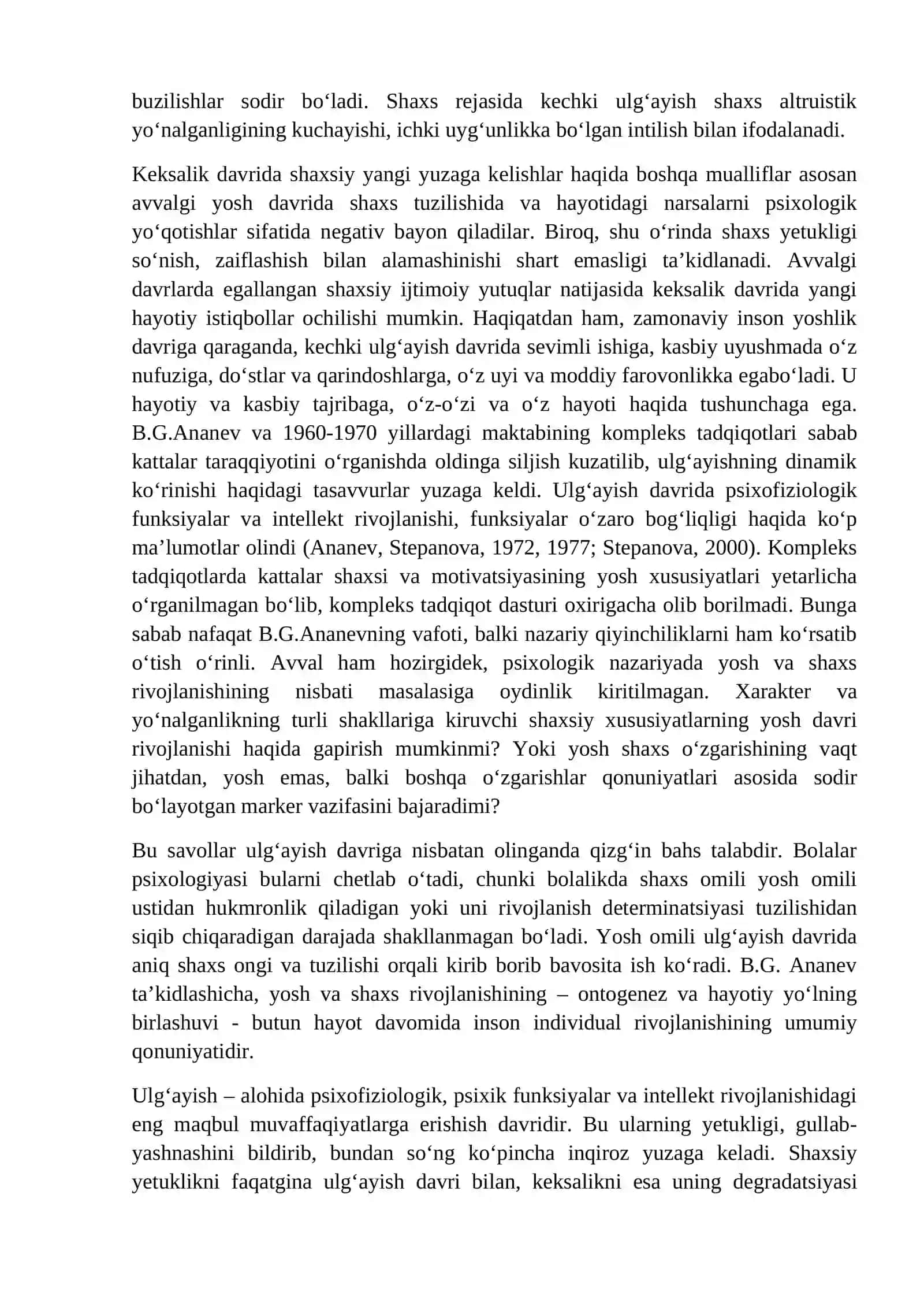 Yetuklik va keksalik davrining psixologik xususiyatlari 3