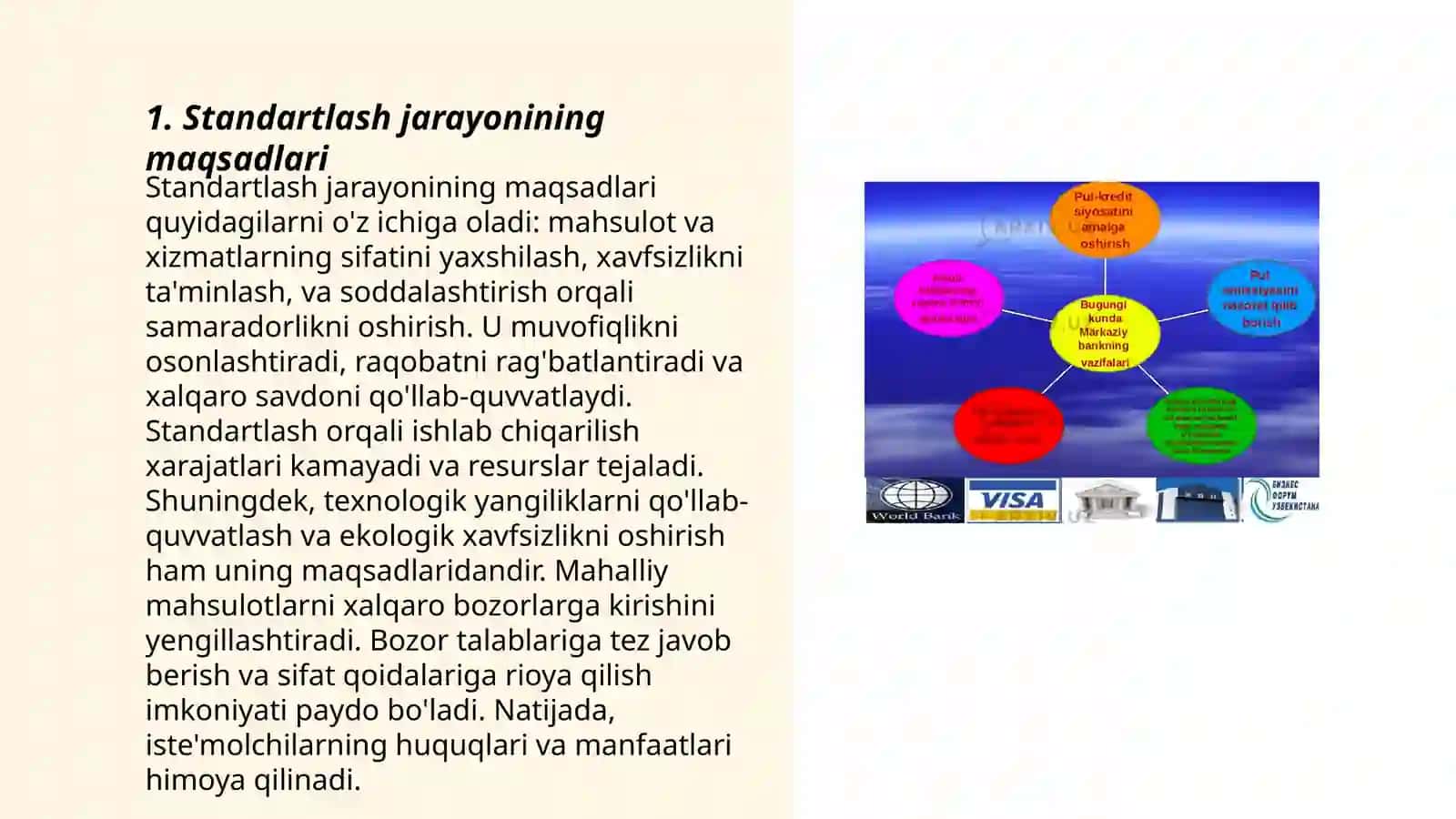 Standartlarning maqsadlari va tamoyillari 3