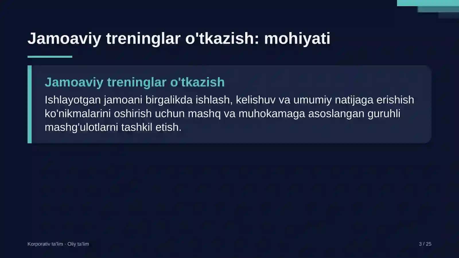 Favqulodda vaziyatlar xizmatida jamoaviy treninglar o'tkazish 3
