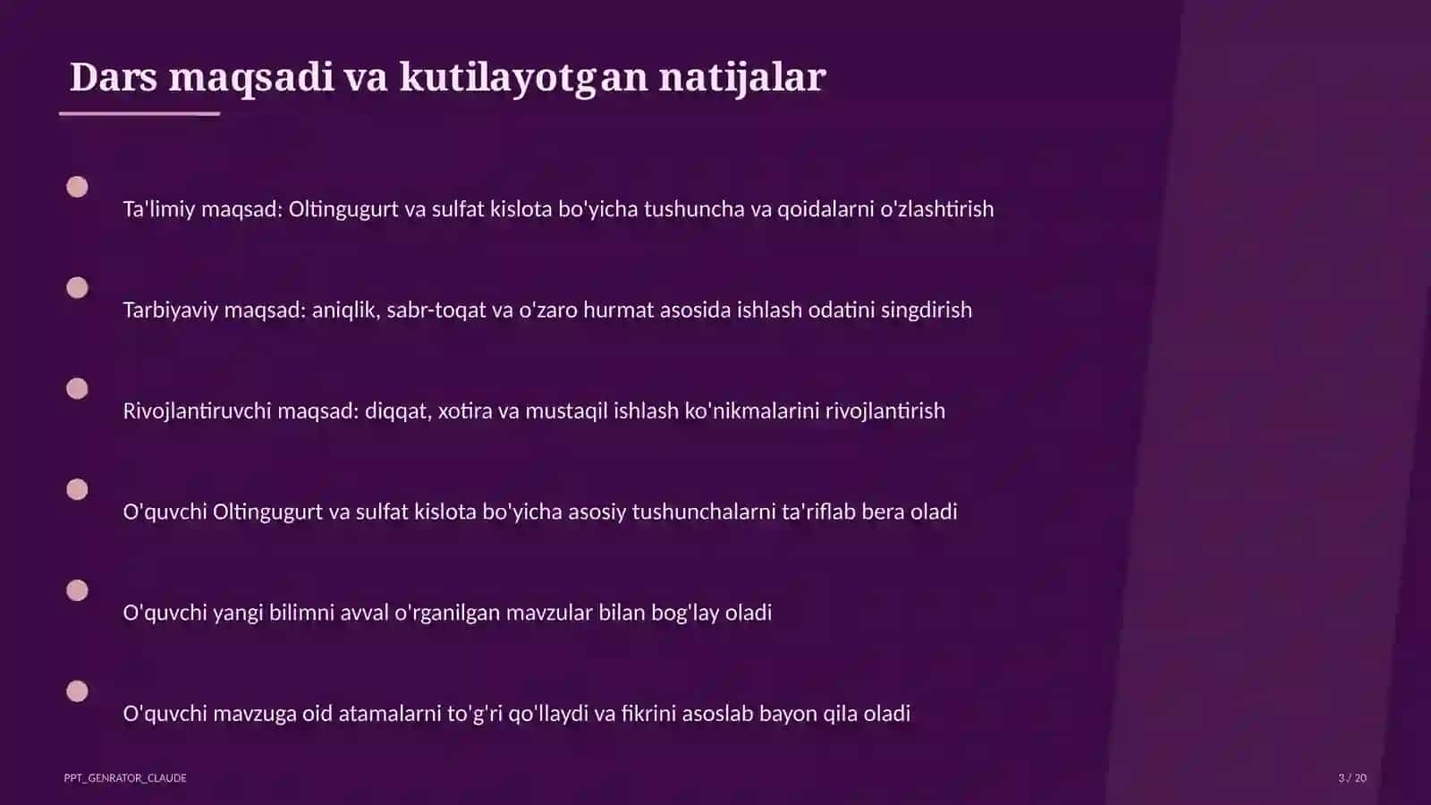 Oltingugurt va sulfat kislota (9-sinf) 3