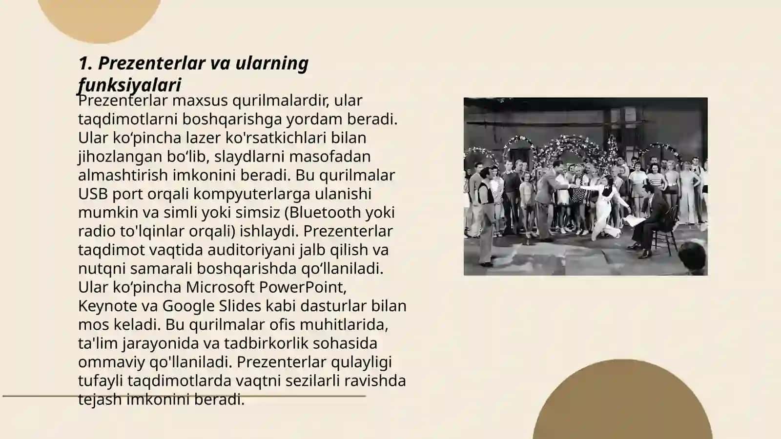 Prezenterlar va ularning funksiyalari 3
