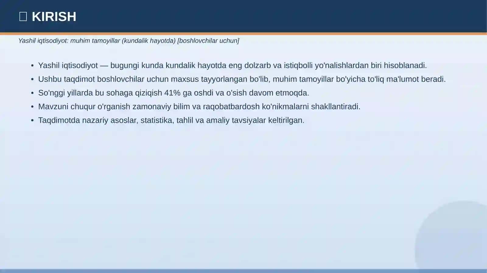 Yashil iqtisodiyot: muhim tamoyillar (kundalik hayotda) [boshlovchilar uchun] 3