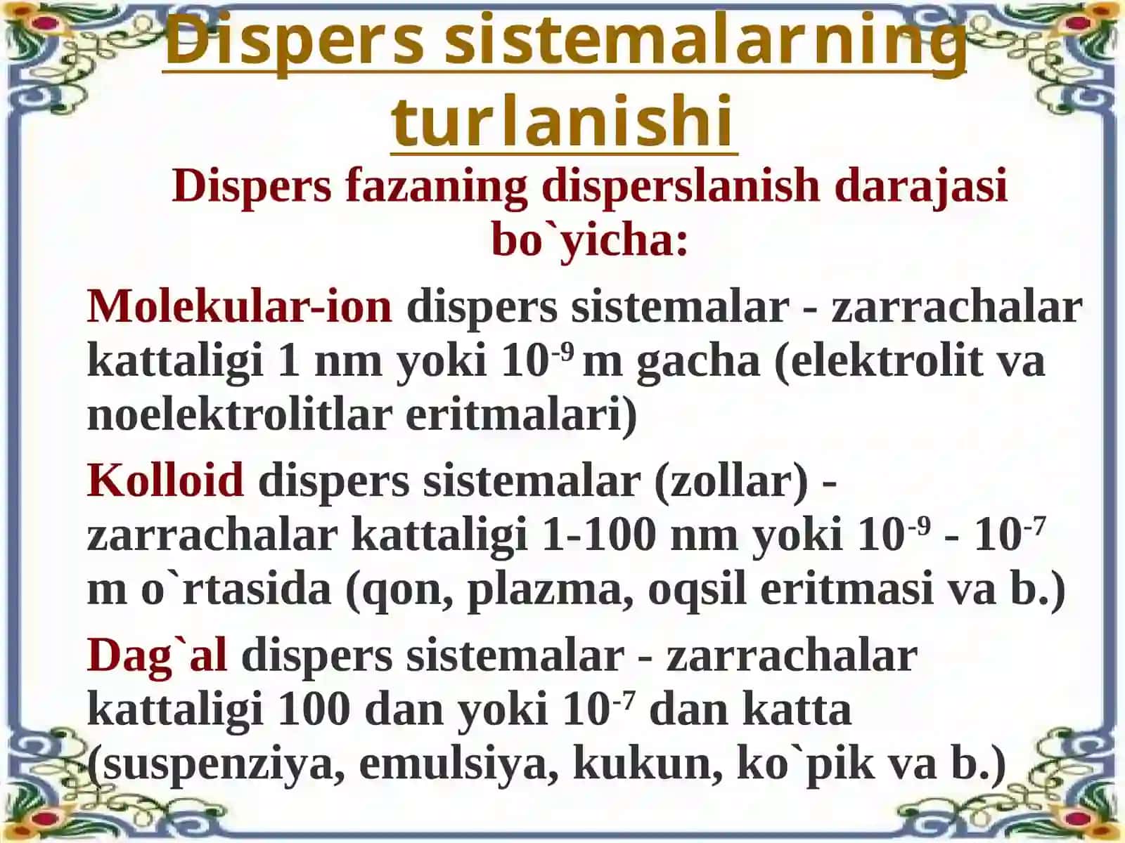Dispers sistemalar 3