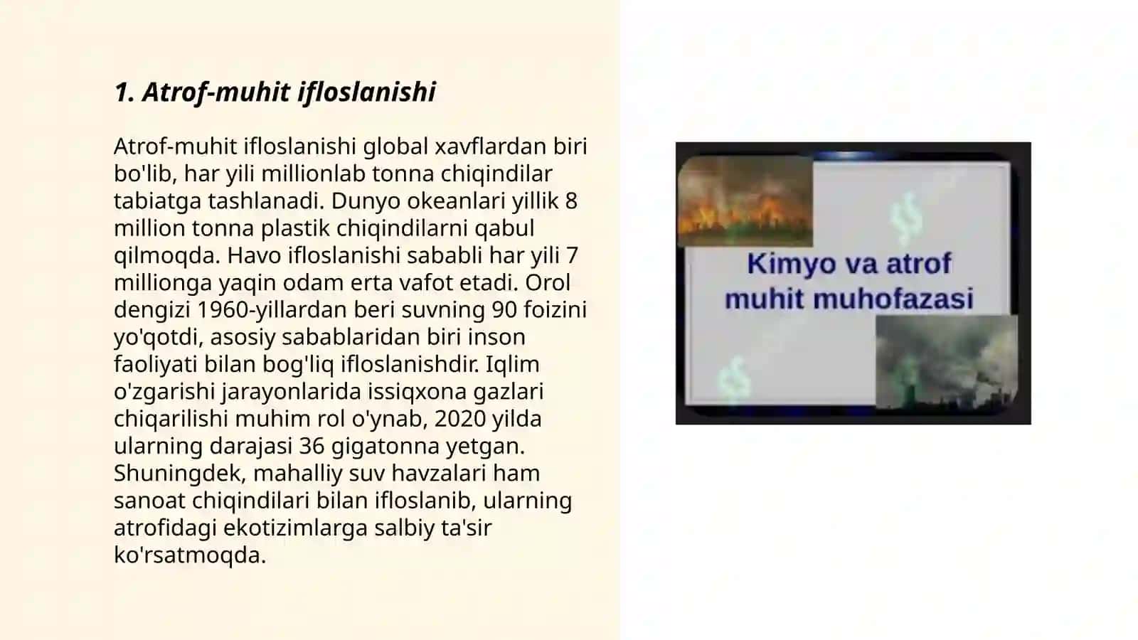 Kimyo va Atrof Muxit 3