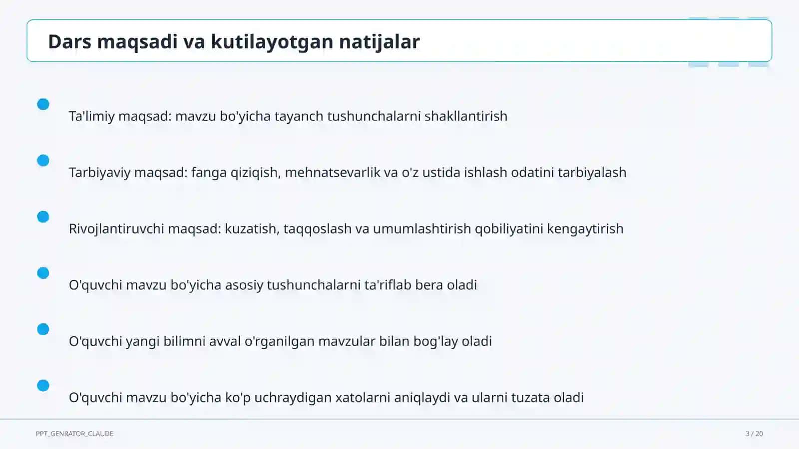 PowerPoint dasturida taqdimot yaratish (7-sinf) 3