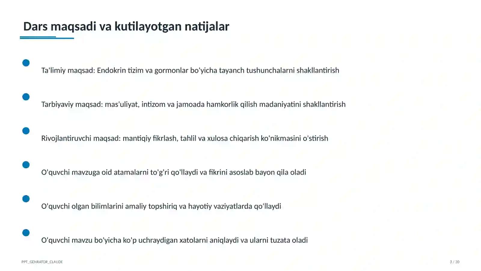 Endokrin tizim va gormonlar (8-sinf) 3