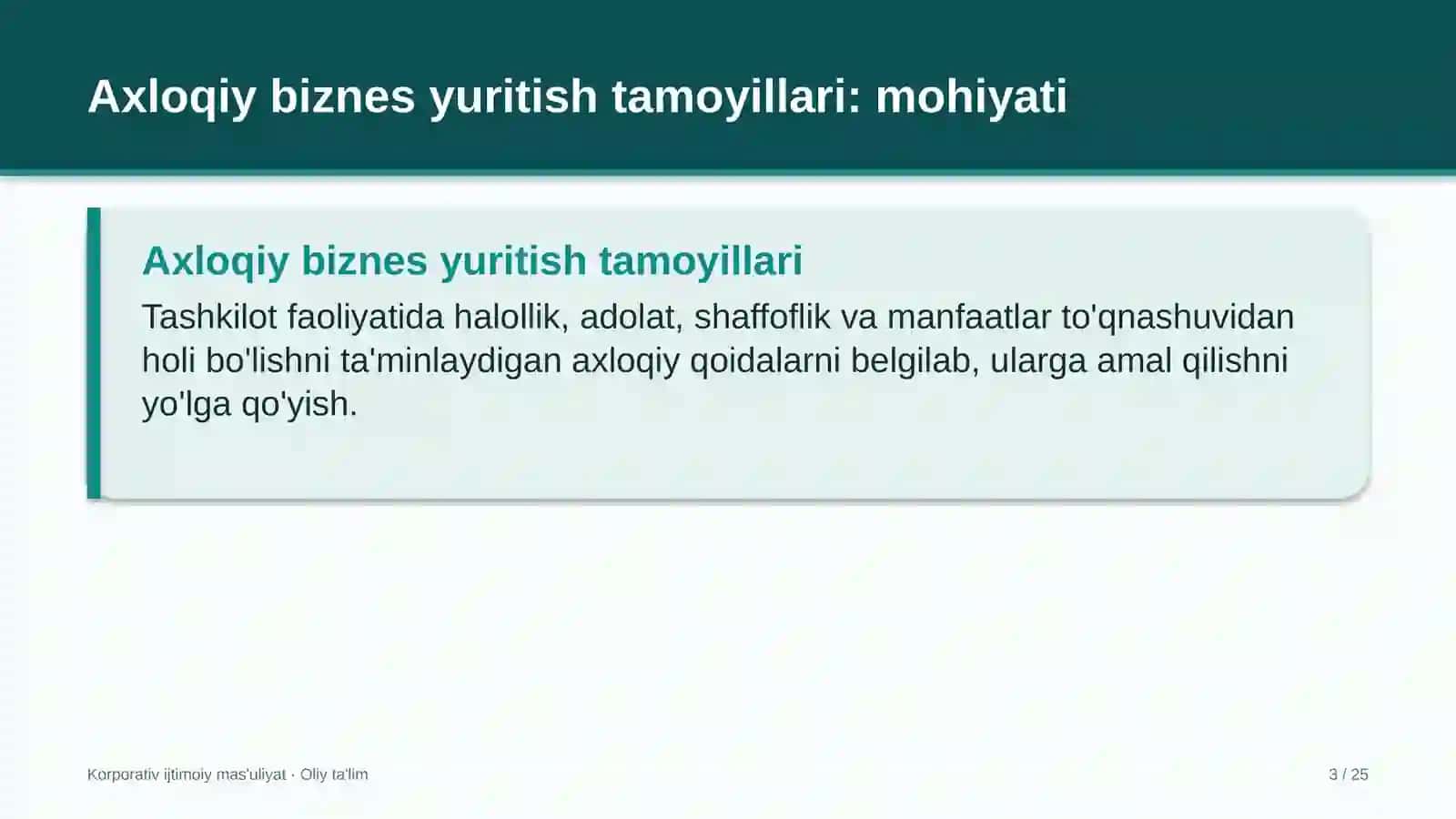 energetikada axloqiy biznes yuritish tamoyillarini joriy etish 6232 3
