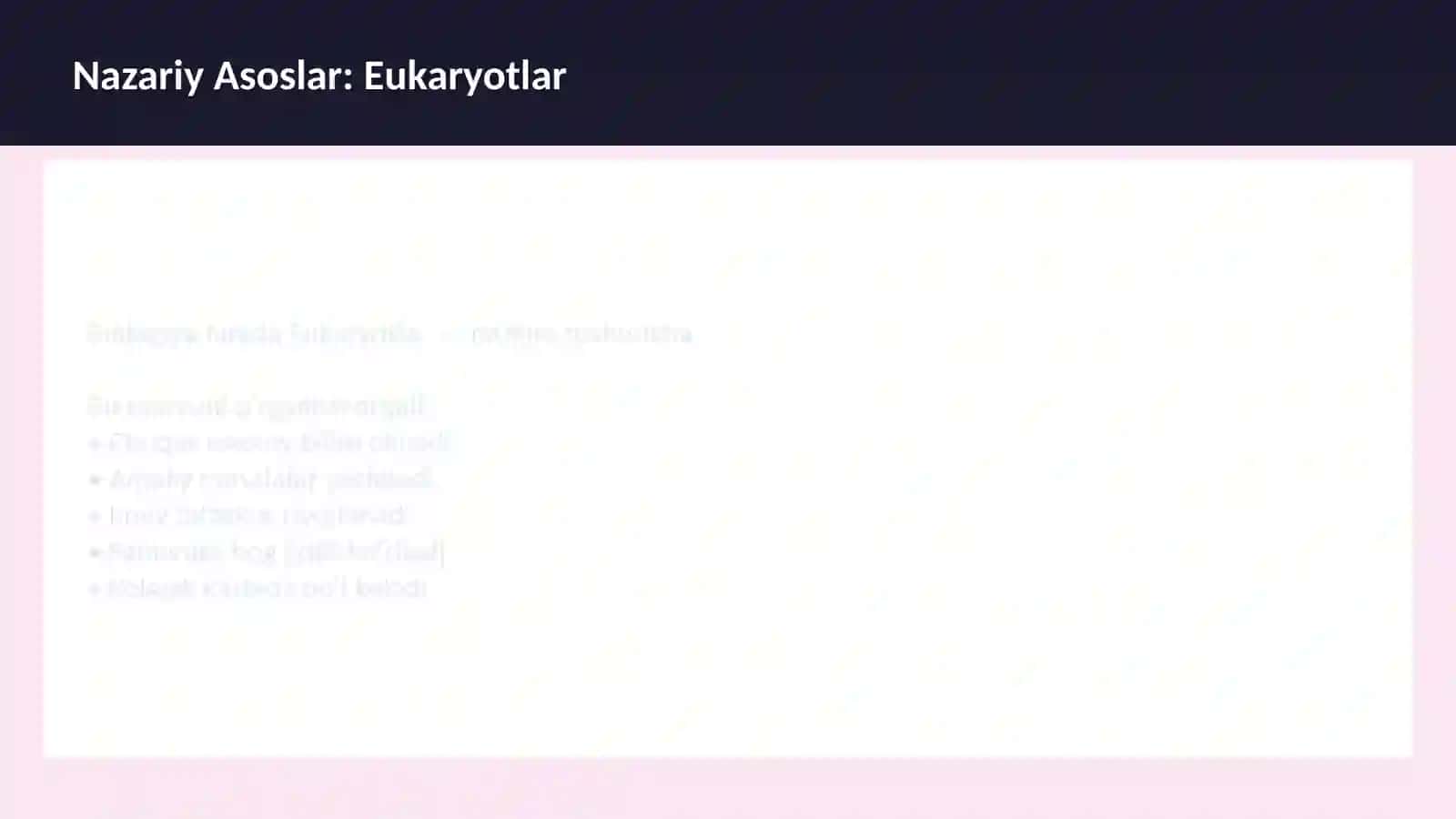 BIOLOGIYA Hujayra tuzilishi 3