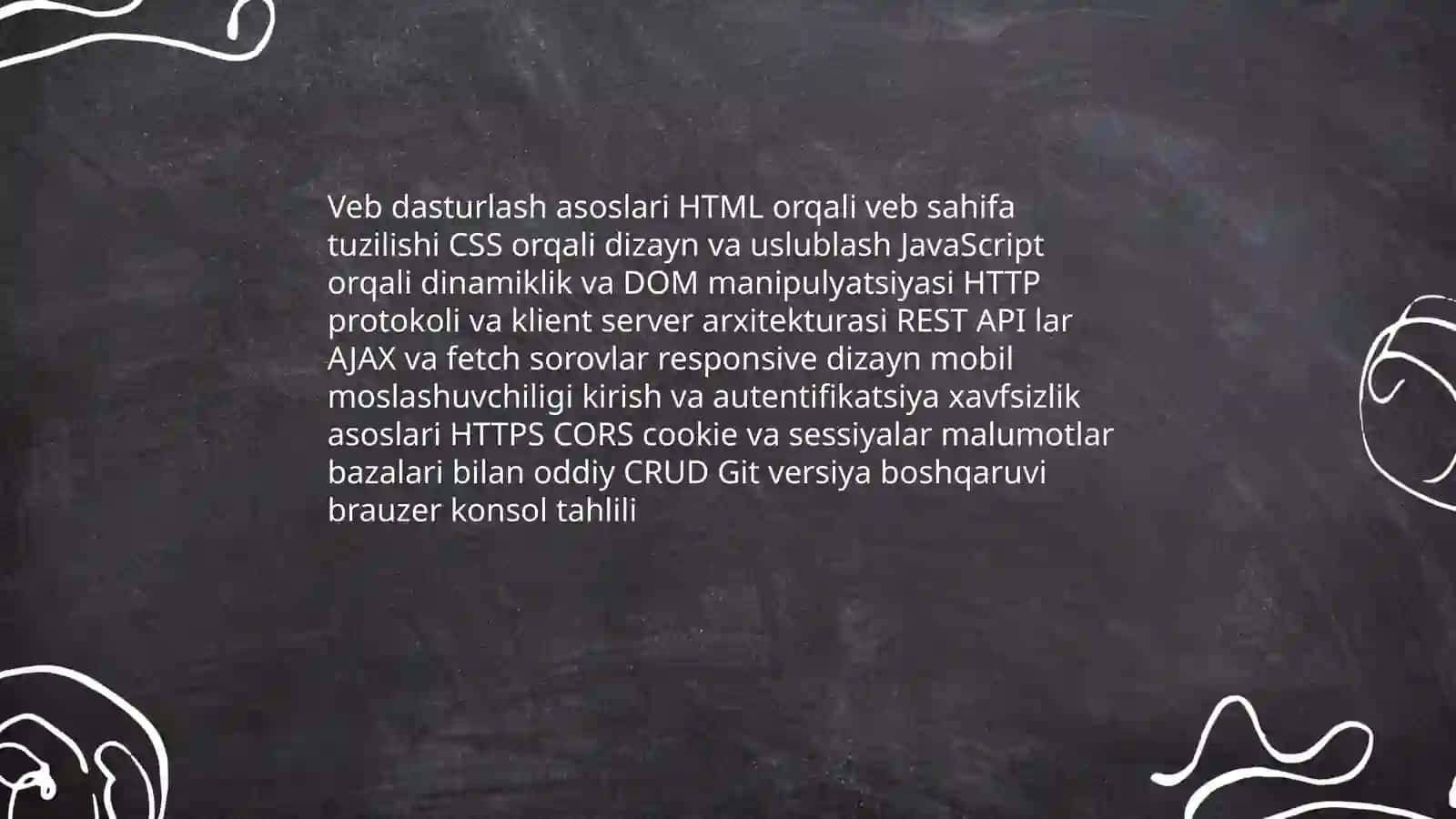 Veb dasturlash asoslari 3