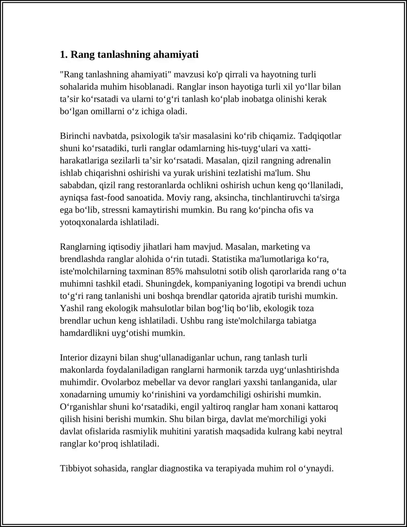 QARAMA QARSHI RANGLADAN FOYDALANIB KOMPAZITSIYA ISHLASH 3