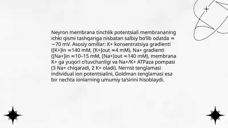 Neyronlar fiziologiyasi 3
