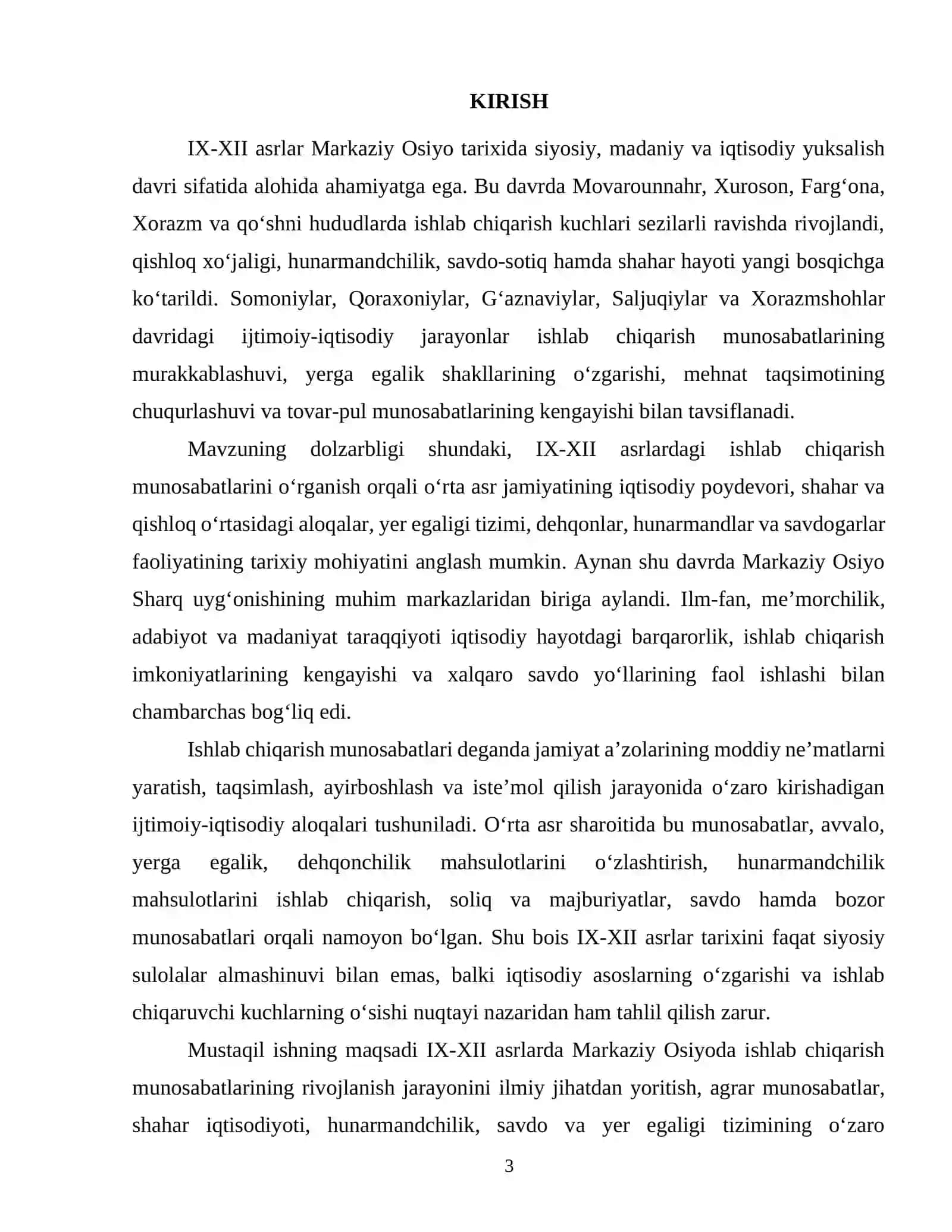 IX-XII asrlarda ishlab chiqarish munosabatlarining rivojlanishi 3