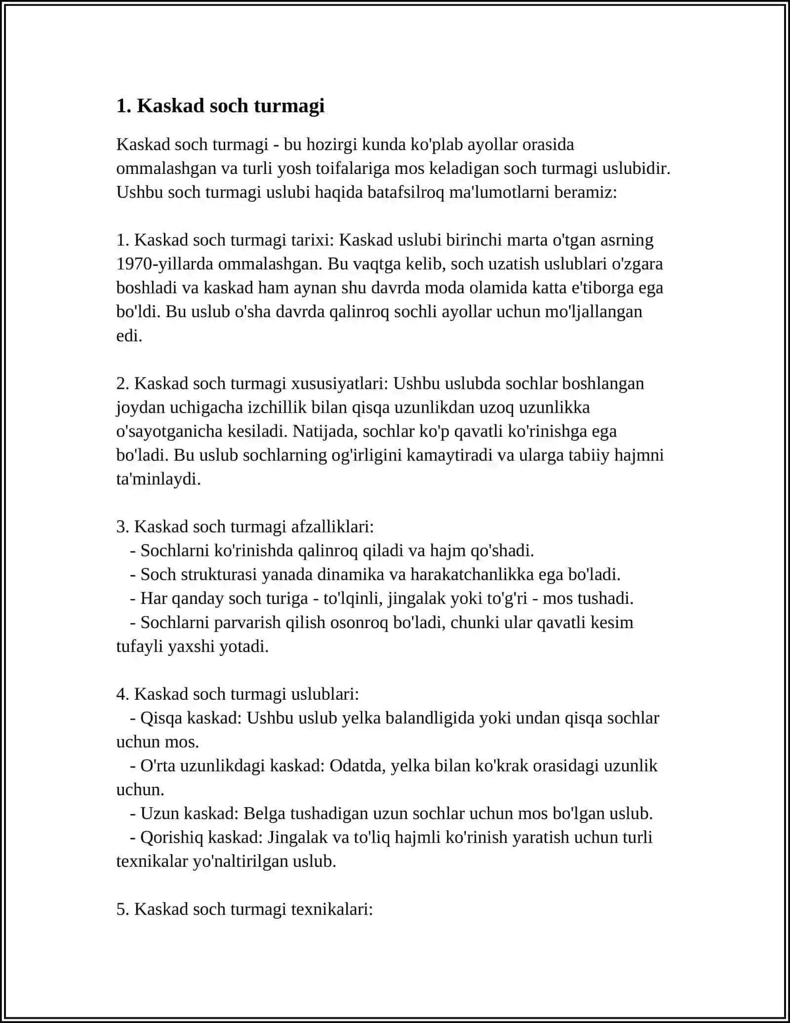 YOZ FASLIDAGI MODABOB SOCH TURMAKLARI 3