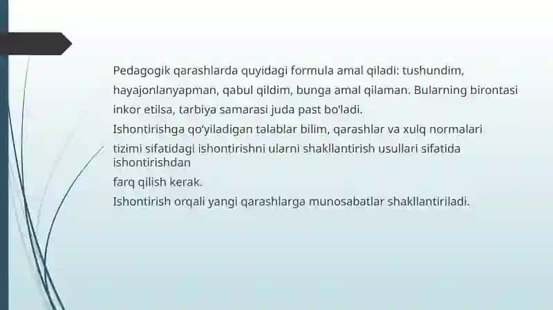 Ishontirish kommuniakativ tasir etish usullari sifadida 3