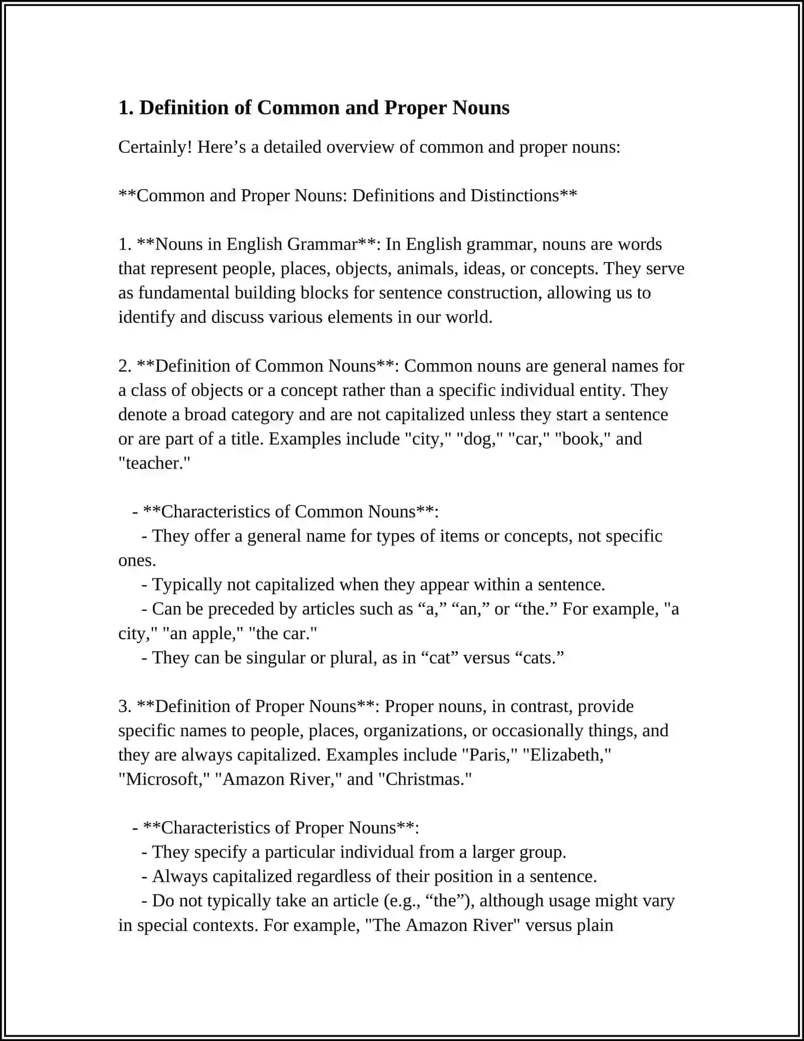COMMON AND PROPER NOUNS 3
