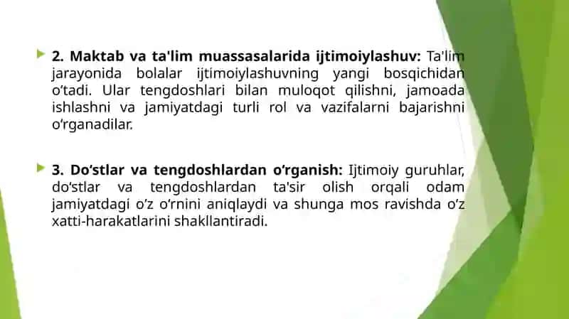 Ijtimoiylashuvning asosiy xususiyatlari 3