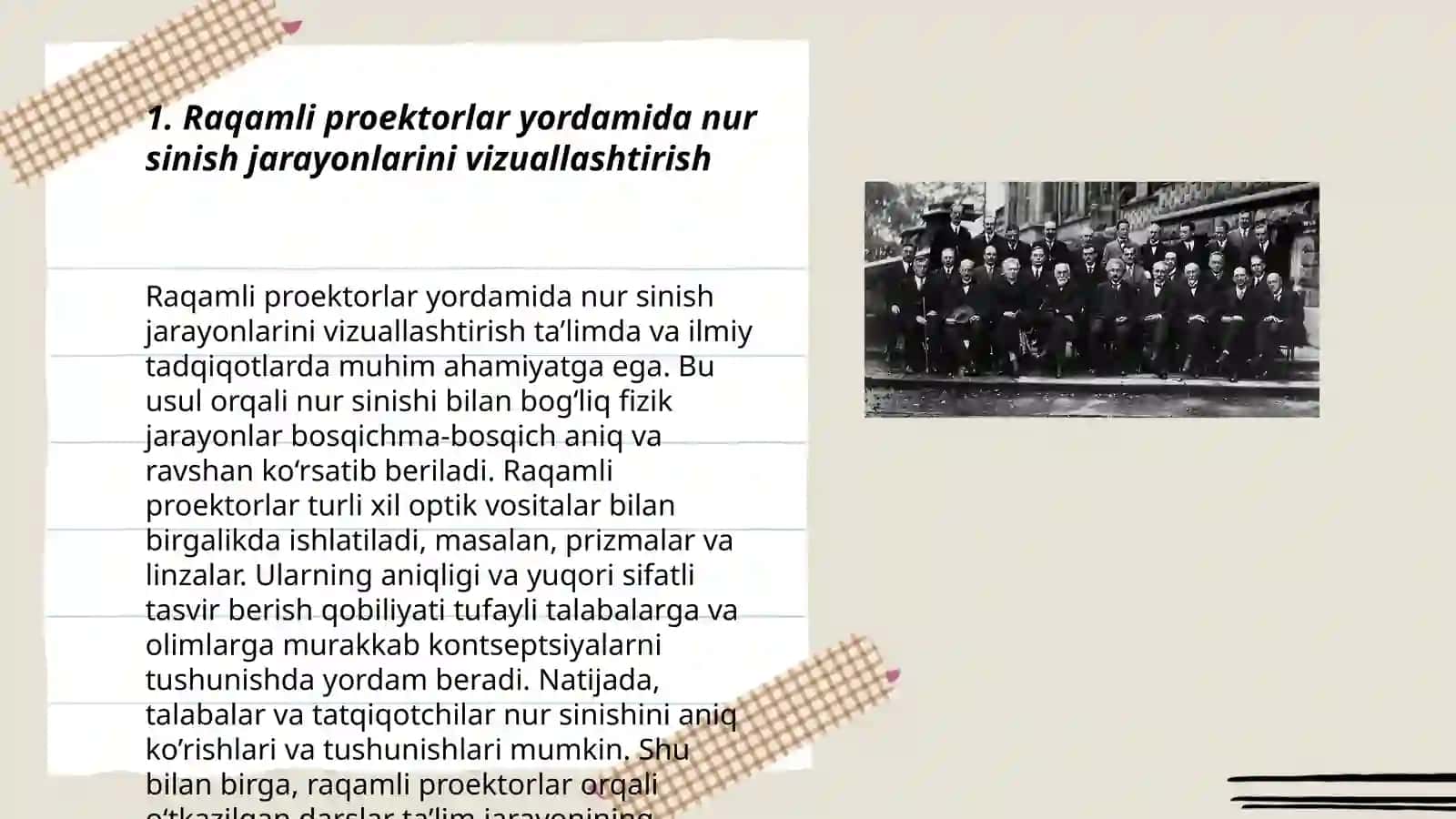 Fizika fanidan geometrik optika asoslari mavzusini oʻqitishda texnologiyalardan foydalanish 3