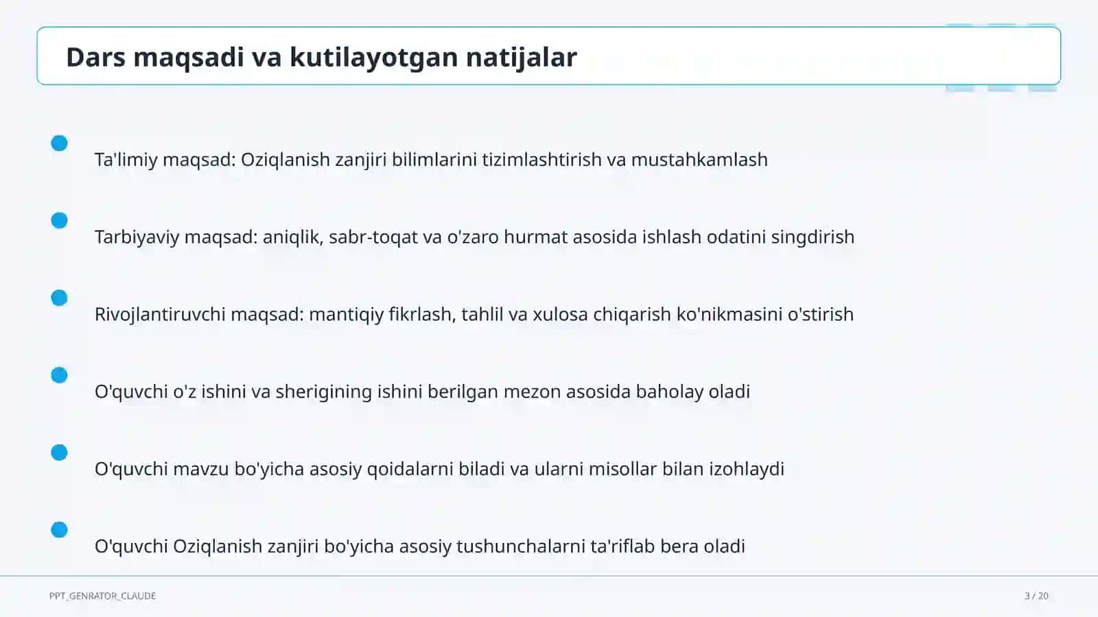 Oziqlanish zanjiri (3-sinf) 3