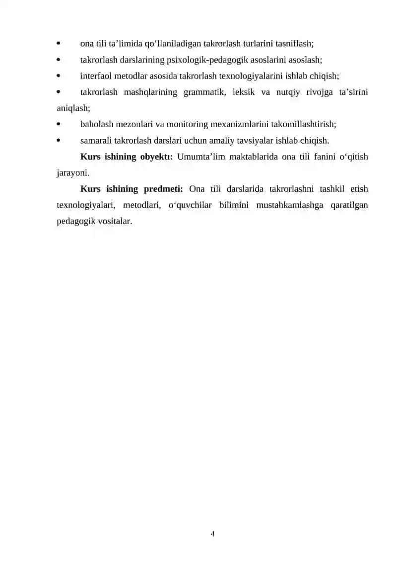 Ona tili darslarida takrorlash darslarini tashkil etish metodikasi 3
