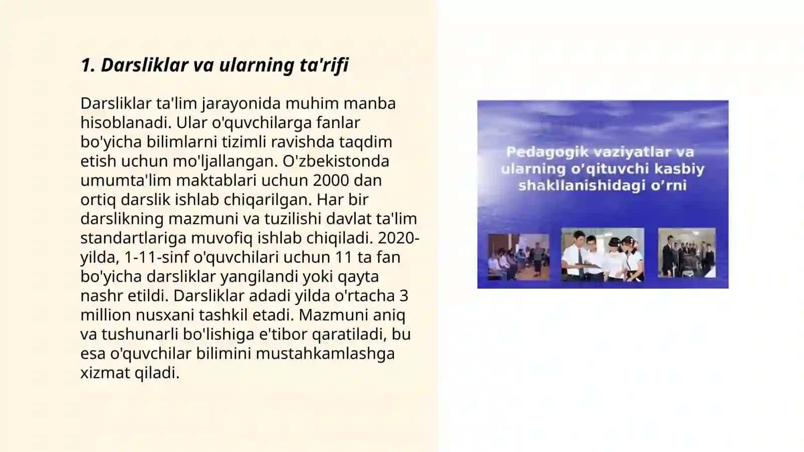 Kasbiy pedagogikada oʻqitish vositalari va ularning tavsifi 3